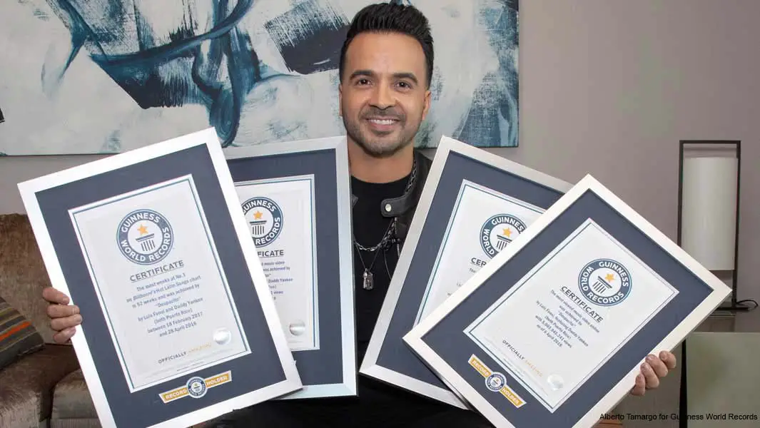 Luis Fonsi erhält sieben Guinness World Record-Titel für den weltweiten Hit „Despacito“
