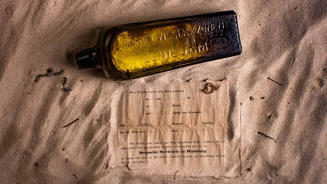 Oldest message in a bottle
